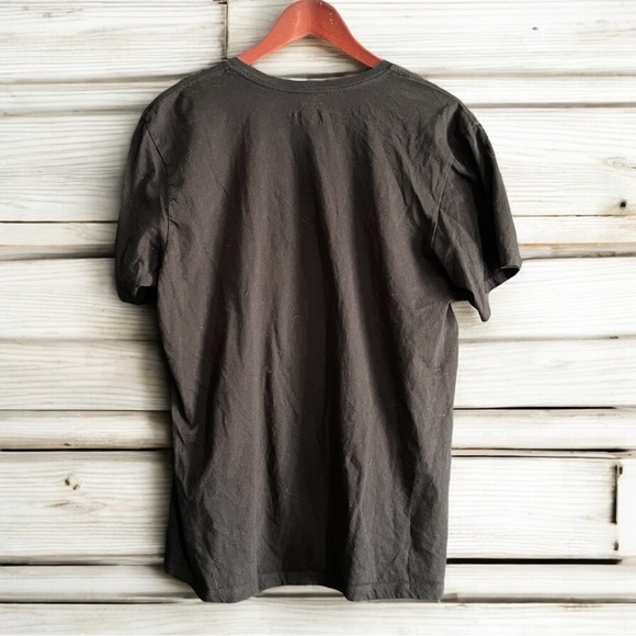 Calvin Klein Black V-Neck T-Shirt - Picture 2 of 4